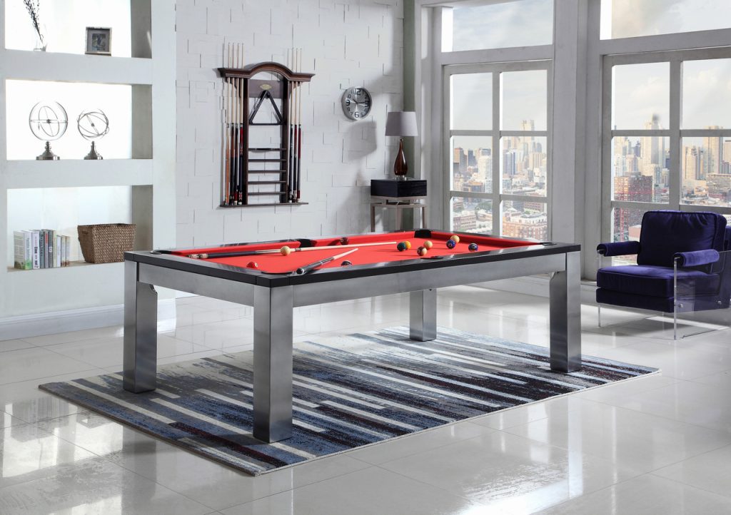 7 Foot Slate Pool Table With Dining Top