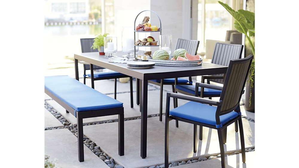 Alfresco II Grey Rectangular Outdoor Dining Table: Outdoor Elegance Redefined