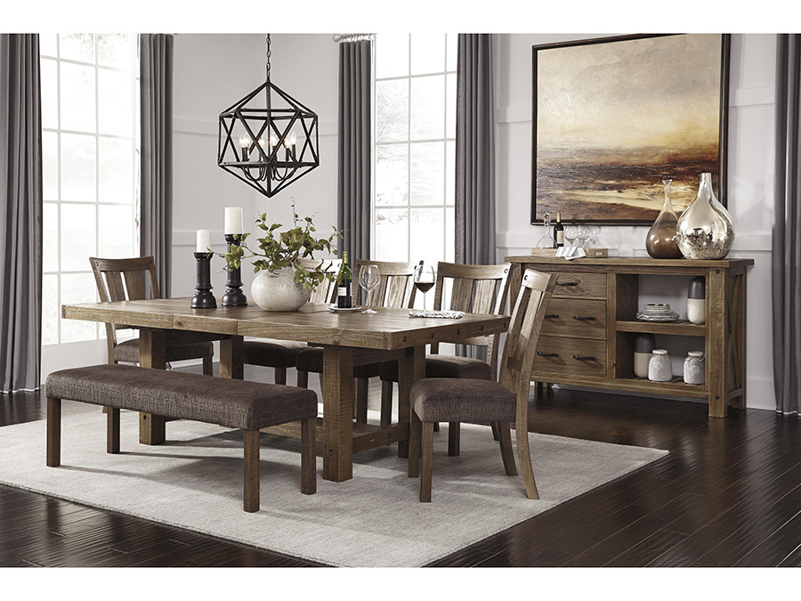 Discover the Elegance of the Ashley Furniture Signature Design Tamilo Dining Room Table Gray Brown