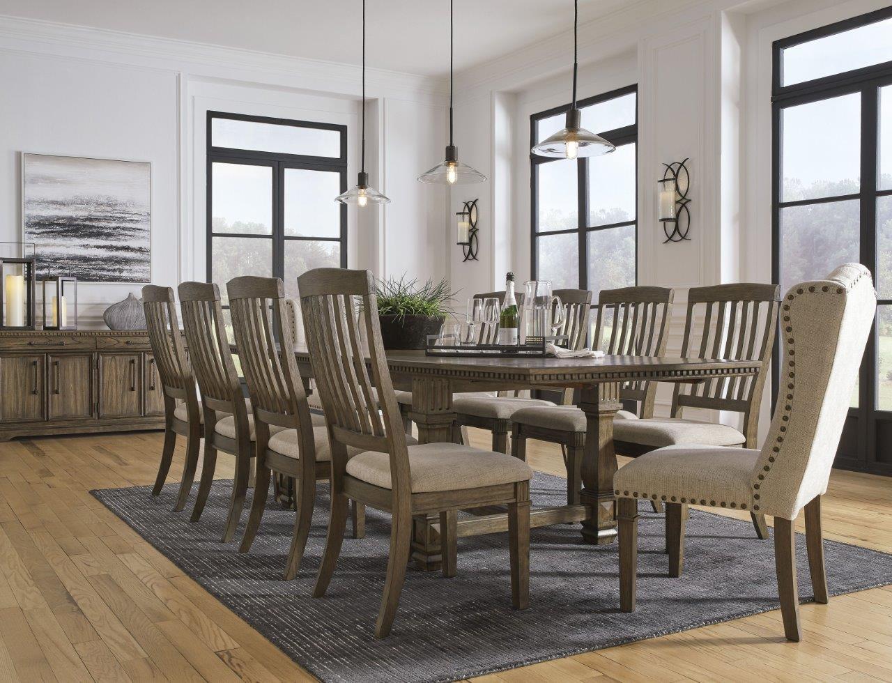 Discover Elegance and Functionality with the Baylow Dining Table and 6 Chairs Set