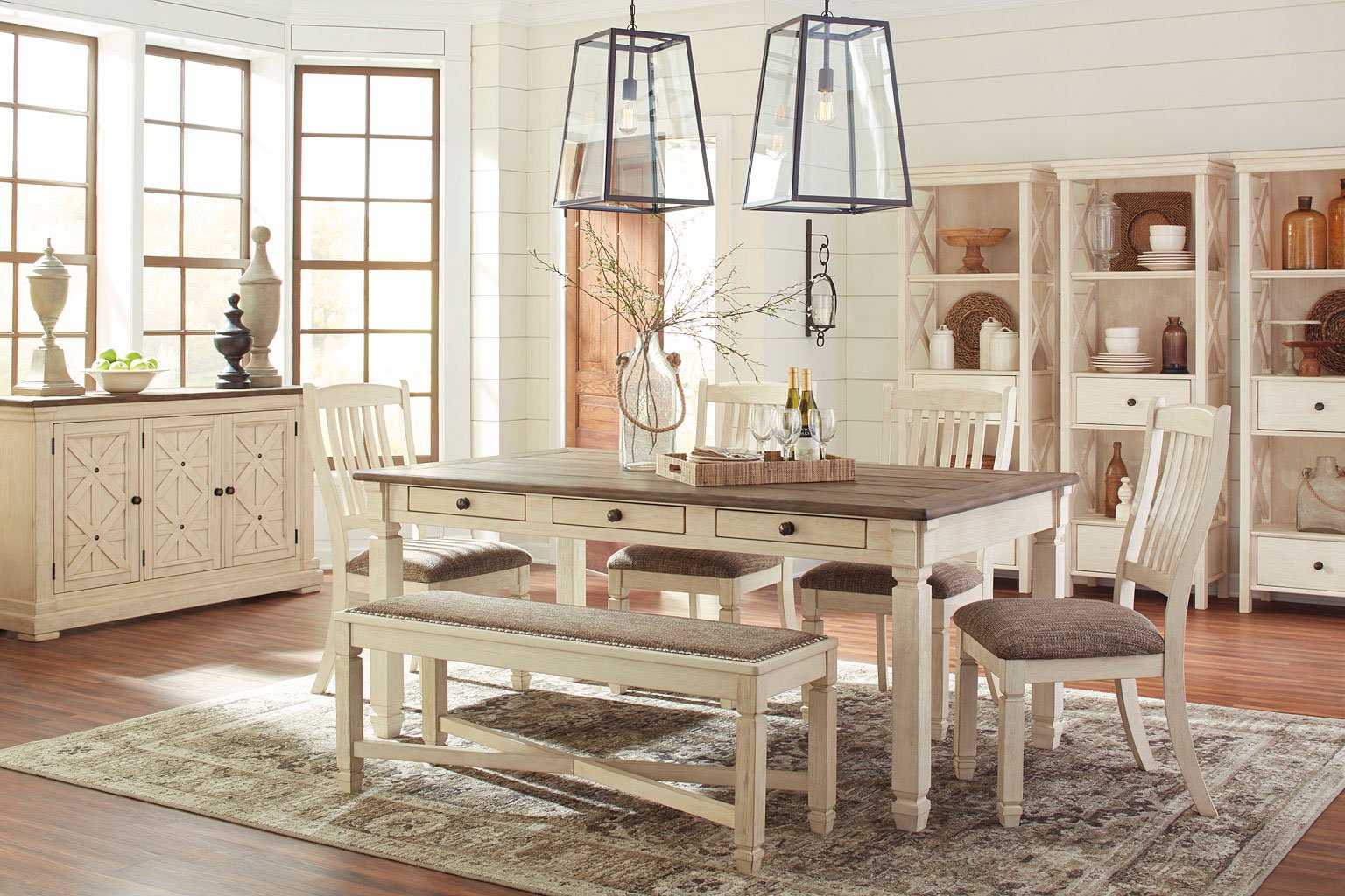 Bolanburg Dining Table And 4 Chairs And Bench Set: The Perfect Addition to Your Dining Room