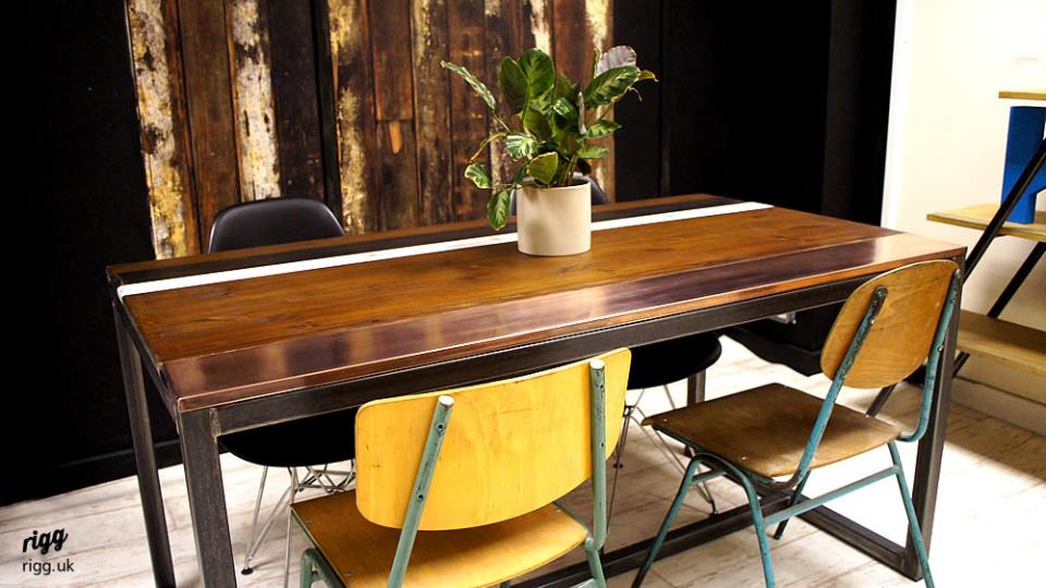 Copper Top Dining Table With Wood Base: Elevate Your Dining Experience