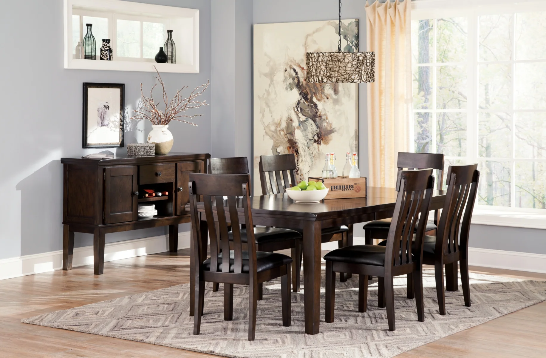 Haddigan Dining Table And 6 Chairs Set