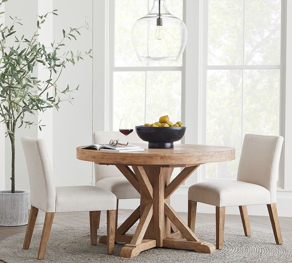 Pottery Barn Owen Round Pedestal Extending Dining Table: Timeless Elegance for Your Dining Room