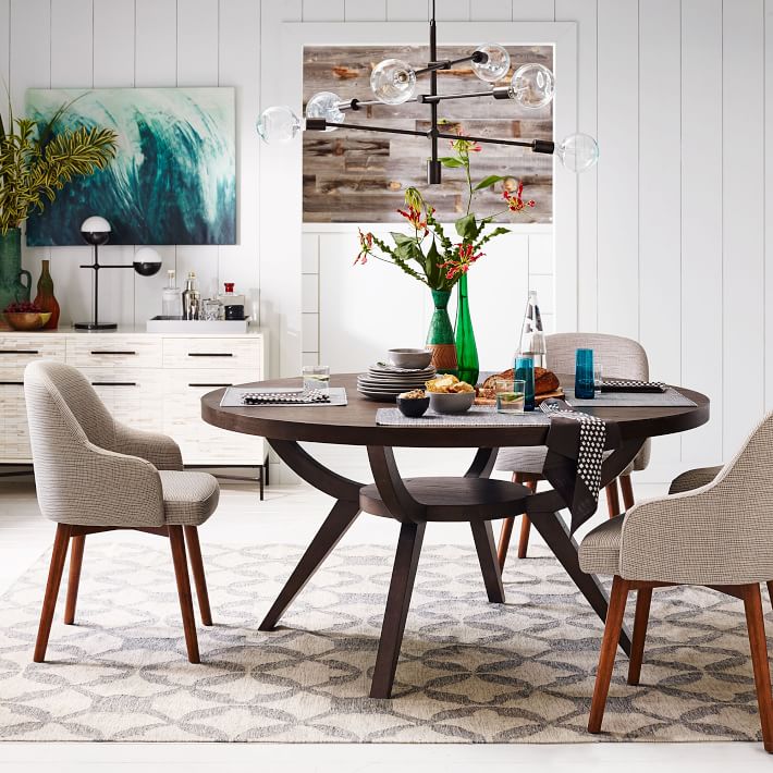 Discover the Elegance of the West Elm Arc Base Pedestal Dining Table